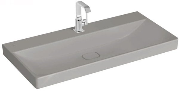 Vitra 7529B076-0041 Metropole Asma Lavabo,100cm,Mat Taş Gri.